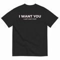I WANT YOU, I JUST CAN’T FLIRT (BLACK)